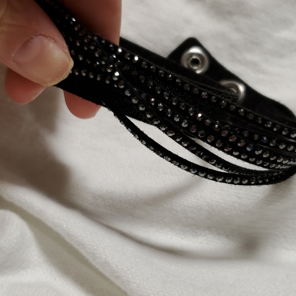 Swarovski crystal black wrap bracelet - Picture 1 of 3